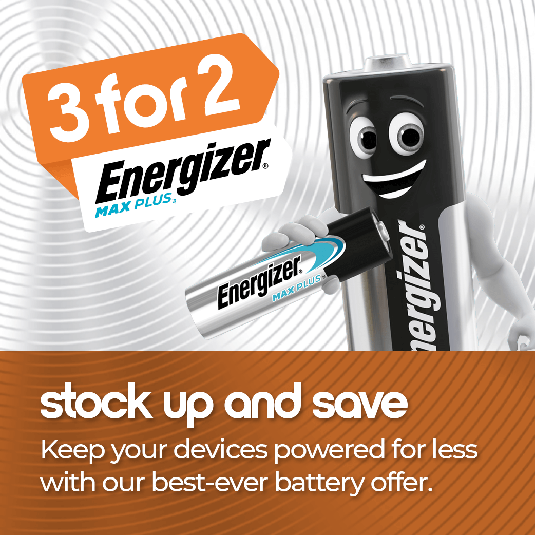 Keep your devices powered for less with our best-ever battery offer.